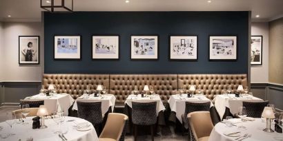 Dining area perfect for coworking at Leonardo Hotel And Conference Venue Hinckley Island.