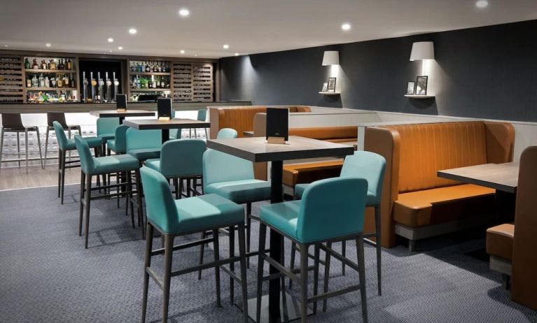 Hotel bar perfect for coworking at Leonardo Royal Hotel Oxford.