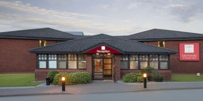 Hotel exterior at Leonardo Inn Aberdeen Airport.
