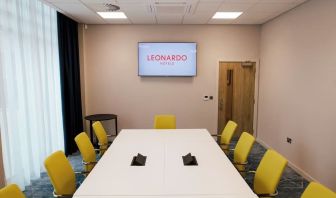 Professional meeting room at Leonardo Hotel Bristol City.
