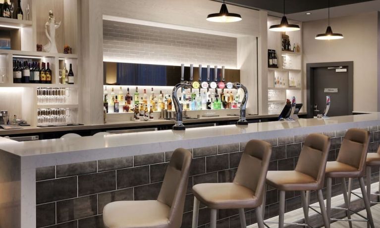 Hotel bar at Leonardo Hotel London Watford.