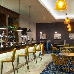 Hotel bar at Leonardo Hotel Middlesbrough.