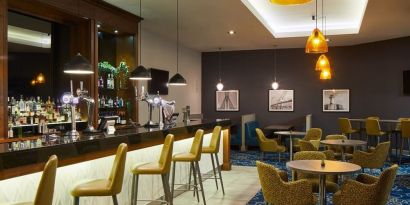 Hotel bar at Leonardo Hotel Middlesbrough.