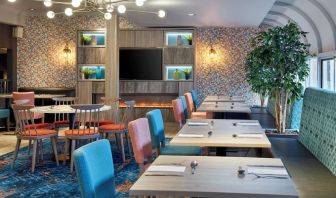 Dining area perfect for coworking at Leonardo Hotel Edinburgh Murrayfield.