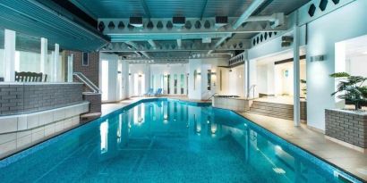 Refreshing indoor pool at Leonardo Hotel Edinburgh Murrayfield.