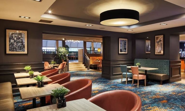 Dining area perfect for coworking at Leonardo Hotel Edinburgh Murrayfield.