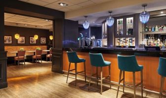 Hotel bar at Leonardo Hotel Edinburgh Murrayfield.