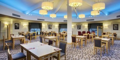 Dining room at Leonardo Hotel Inverness.