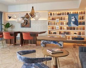 Hotel library at Viceroy Washington DC.