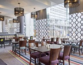 Dining area perfect for coworking at Leonardo Hotel Leeds.