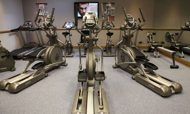 Fitness center available at Leonardo Hotel Leeds.