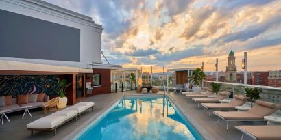 Rooftop pool at Hotel Zena Washington DC.