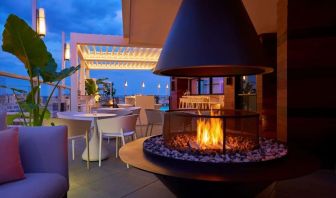 Hotel fire pit at Hotel Zena Washington DC.