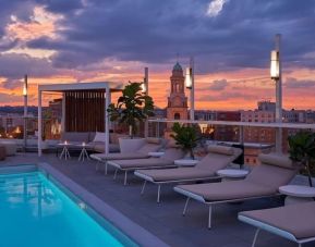 Pool rooftop at Hotel Zena Washington DC.