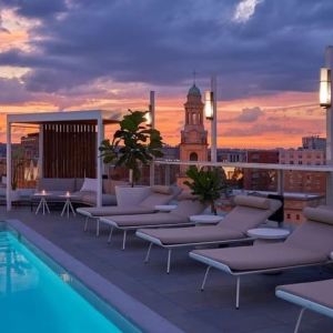 Pool rooftop at Hotel Zena Washington DC.