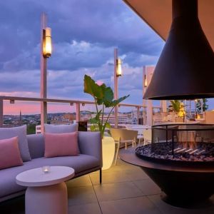 Hotel rooftop at Hotel Zena Washington DC.