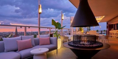 Hotel rooftop at Hotel Zena Washington DC.