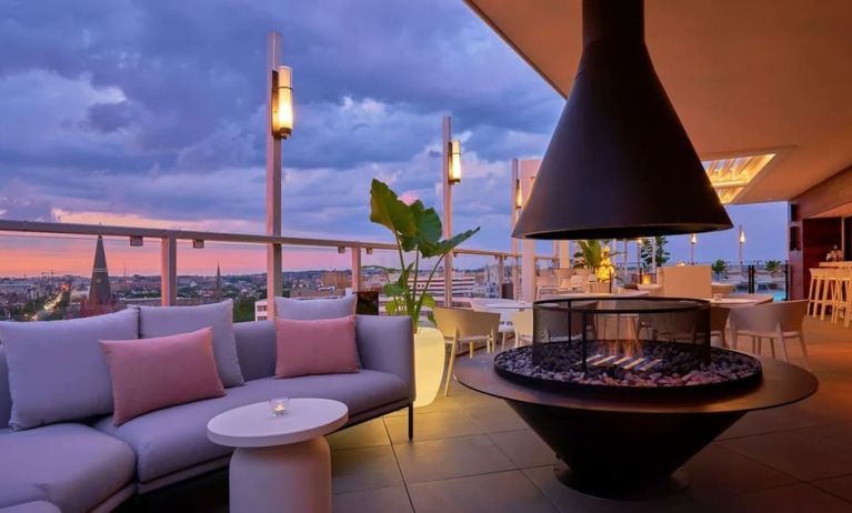 Hotel rooftop at Hotel Zena Washington DC.