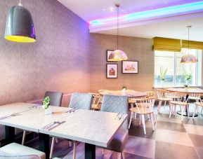 Dining area perfect for coworking at Leonardo Royal Hotel Edinburgh Haymarket. 