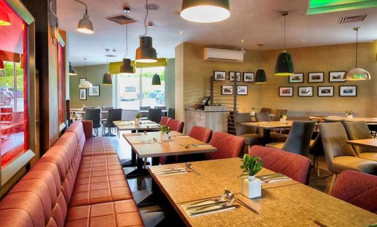 Dining area perfect for coworking at Leonardo Royal Hotel Edinburgh Haymarket. 