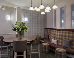 Lobby and coworking lounge at Leonardo Hotel Edinburgh City.