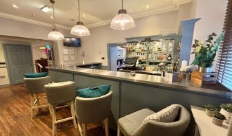 Hotel bar at Leonardo Hotel Edinburgh City.