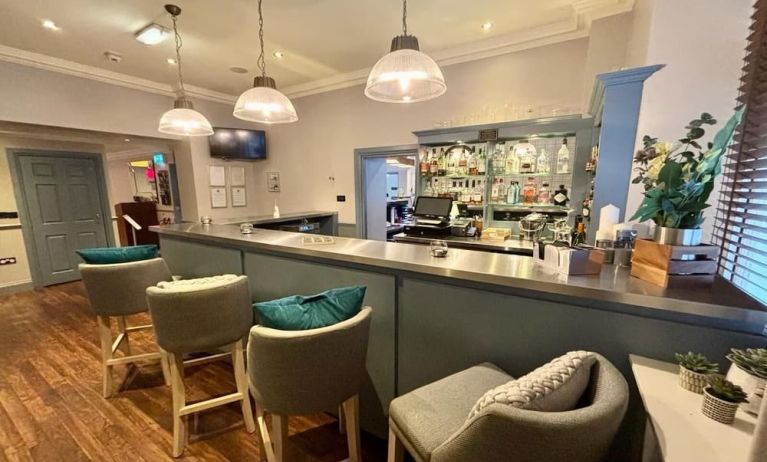 Hotel bar at Leonardo Hotel Edinburgh City.