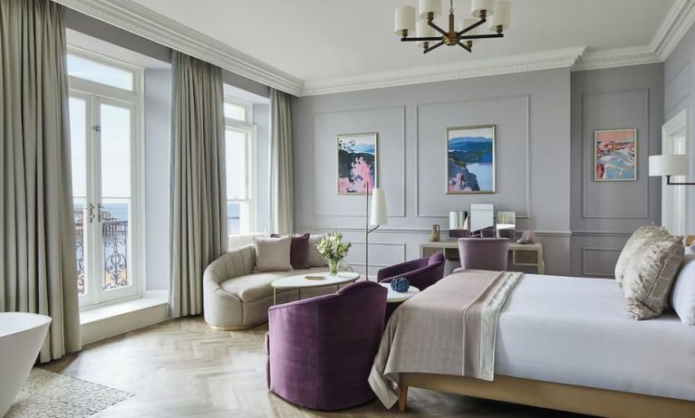 Day use room with open windows, terrace and tub at The Grand Brighton.