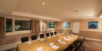 Meeting room at Leonardo Inn Glasgow West End. 