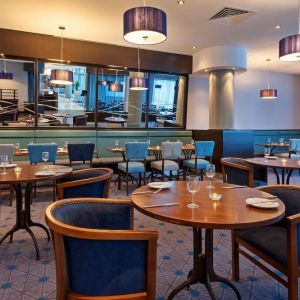 Coworking and dining at Leonardo Hotel Plymouth.