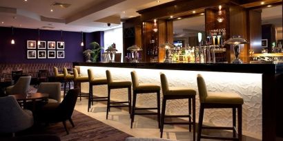 Hotel bar at Leonardo Hotel Dublin Parnell Street.