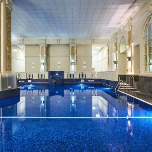 Refreshing indoor pool at The Dilly. 