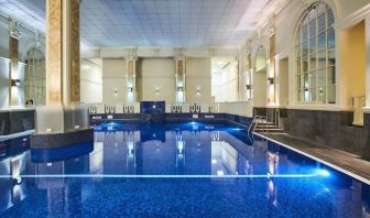 Refreshing indoor pool at The Dilly. 