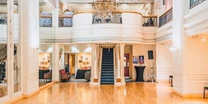 Dance studio with high ceilings available at The Dilly.  