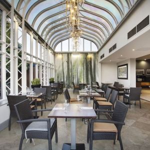 Dining room at Leonardo Hotel East Midland Airport.