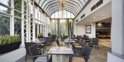 Dining room at Leonardo Hotel East Midland Airport.