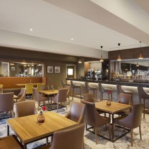 Dining area at Leonardo Hotel East Midland Airport.