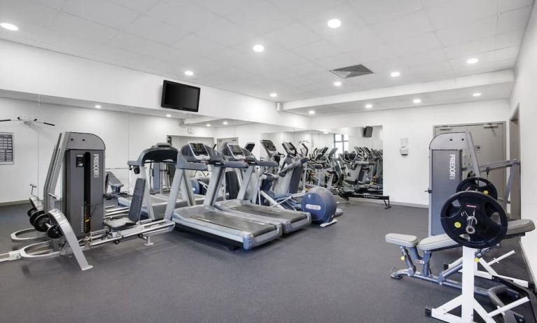 Fitness center at Leonardo Hotel East Midland Airport.