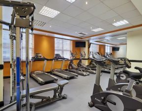 Fitness center at Leonardo Hotel Nottingham.