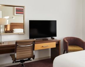 Work space with TV at Leonardo Hotel Newcastle.