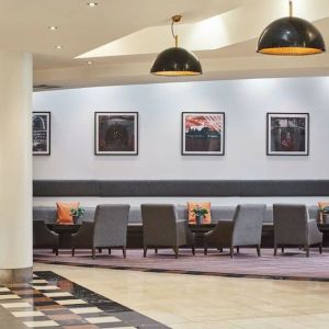 Lobby seating at Leonardo Hotel Newcastle.