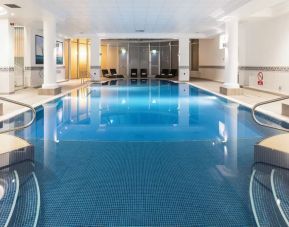 Refreshing indoor pool at Leonardo Hotel Southampton Grand Harbour.