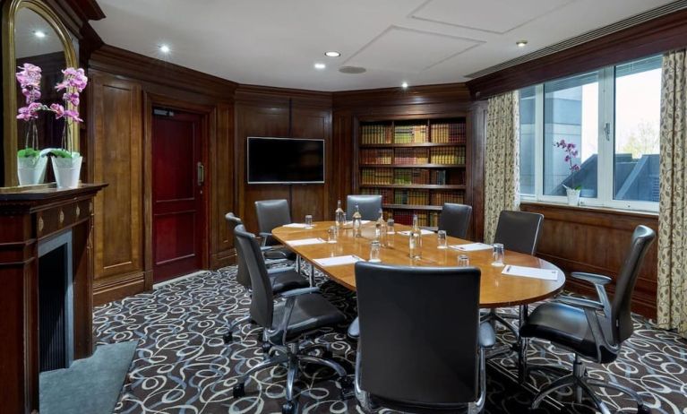 Professional meeting room at Leonardo Hotel Southampton Grand Harbour.