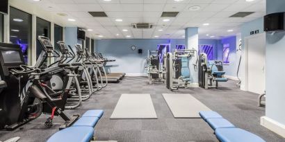 Fitness center available at Leonardo Hotel Southampton Grand Harbour.