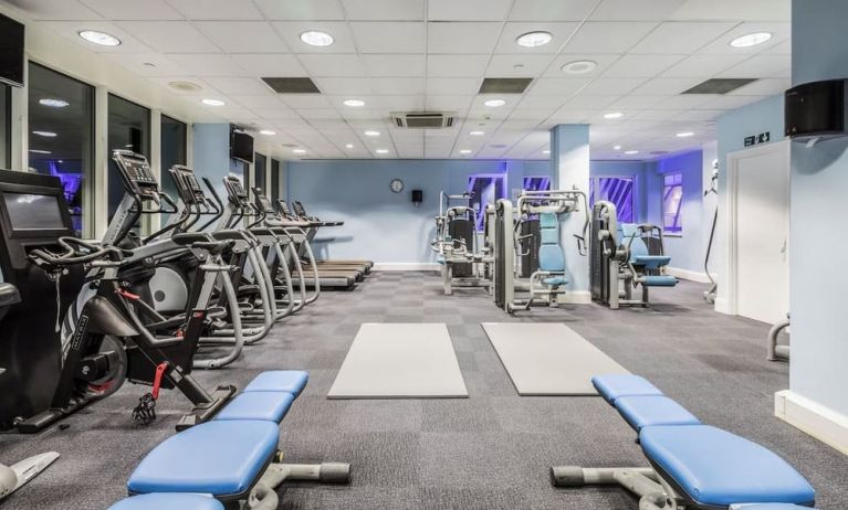 Fitness center available at Leonardo Hotel Southampton Grand Harbour.