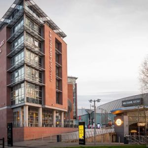 Hotel exterior at Leonardo Hotel Liverpool.