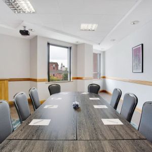 Professional meeting room at Leonardo Hotel Liverpool.