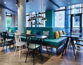 Dining area perfect for coworking at Leonardo Hotel Manchester Central.