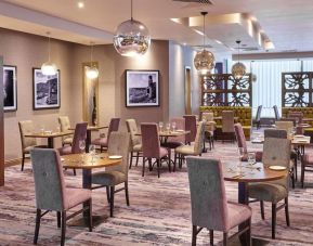 Dining area perfect for coworking at Leonardo Hotel Milton Keynes.