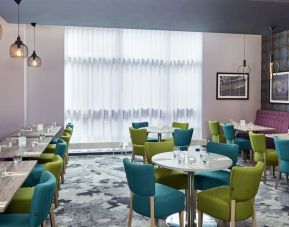 Dining area perfect for coworking at Leonardo Hotel Sheffield.